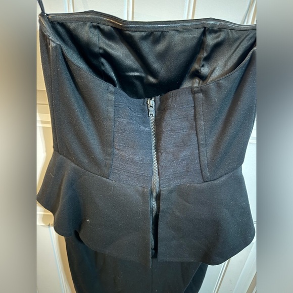 Alice + Olivia Black “Employed” Strapless Peplum Dress - Picture 6 of 7